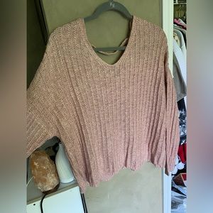 A kohls, opal pink soft knit sweater.